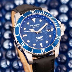 NWT Pro Diver Automatic Genuine Leather Watch